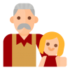 grandpa-granddougther-niece-family